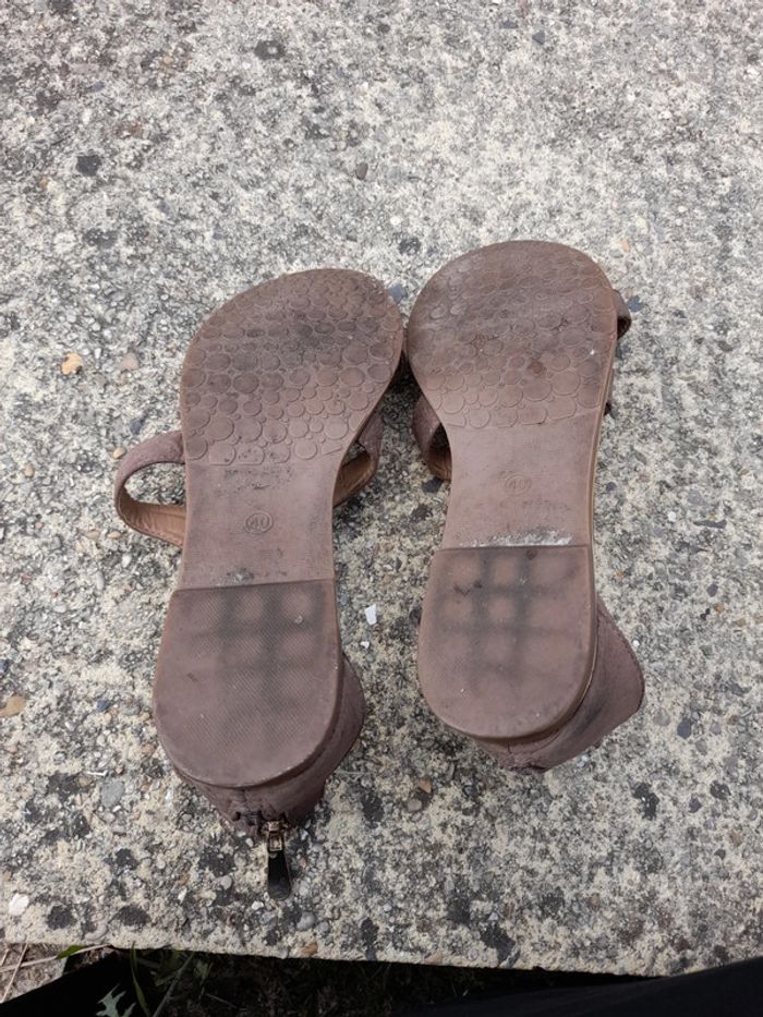 Sandales marron dore - photo numéro 4