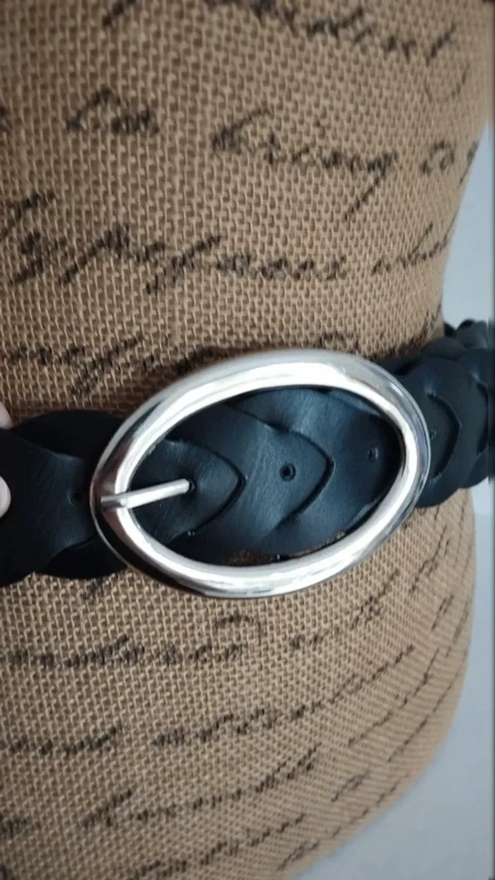 Ceinture noire croisée 90 cm - photo numéro 8