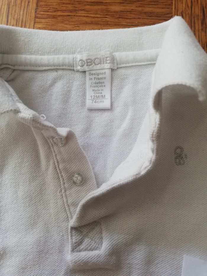 Polo manche courte garcon 12 mois obaïbi - photo numéro 2