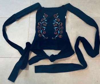 Joli porte-bébé souple broderie Minizone