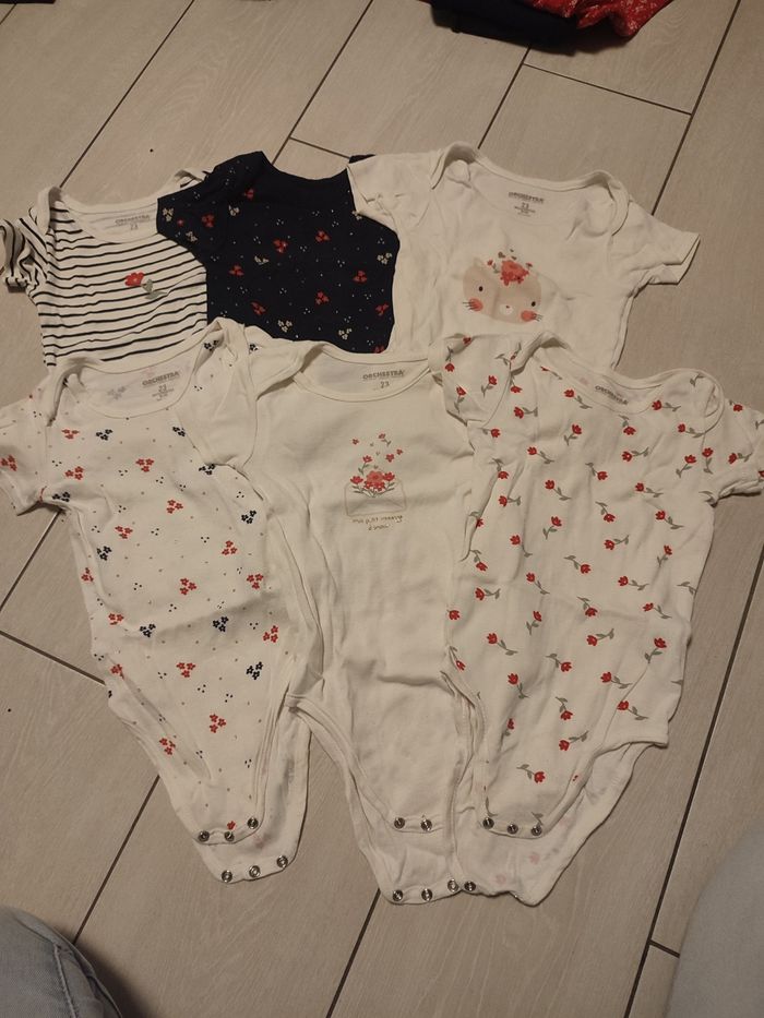 6 bodies manches courtes