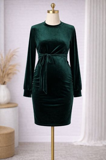Robe maternité velour