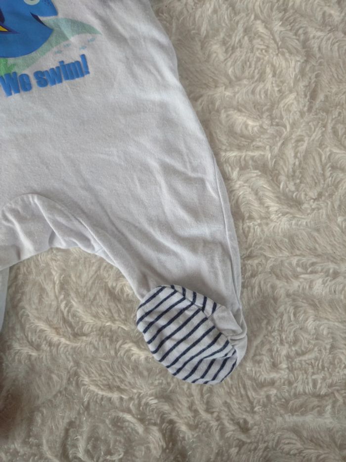 Pyjama grenouillère été léger Mixte 1 mois Némo Dory Disney Baby 100% coton - photo numéro 8