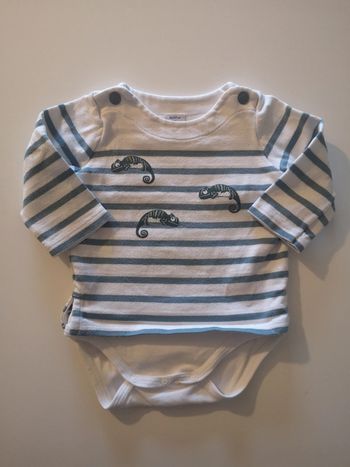 Body 2 en 1 petit bateau 6 mois