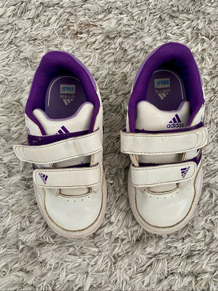 Baskets blanches et violettes – Adidas - photo numéro 2