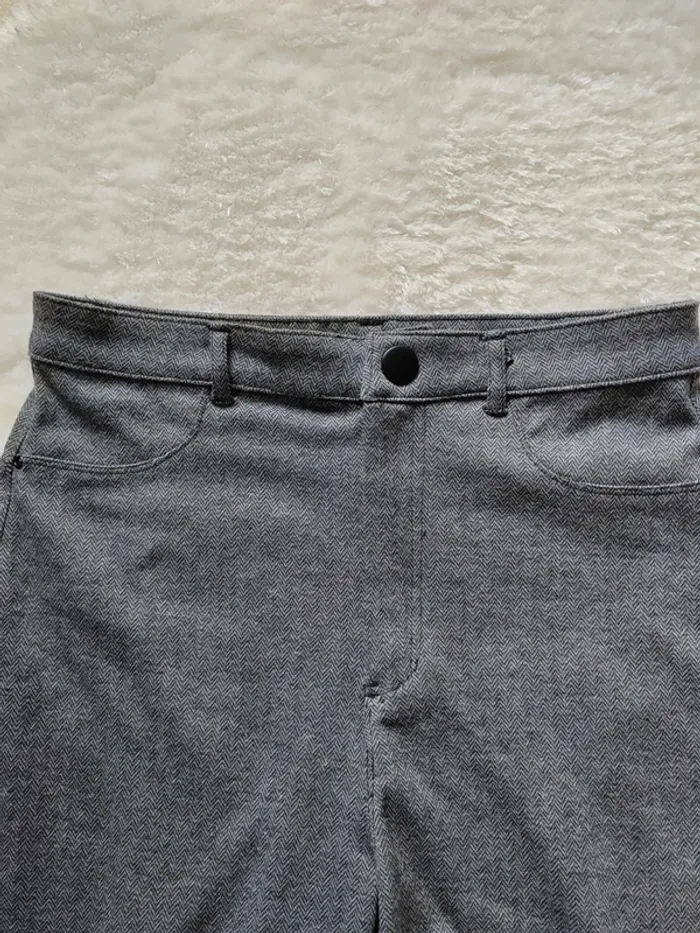 Pantalon femme taille haute taille 40 gris - photo numéro 3