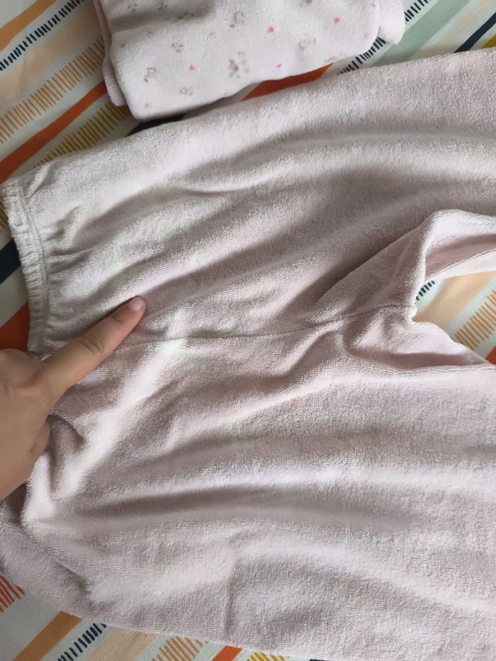 Lot de deux pyjamas 8 ans petit bateau et velours u - photo numéro 6