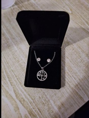 boucle d'oreille + collier neuf jamais porté