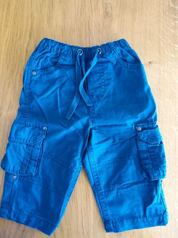 Pantalon toile bleu