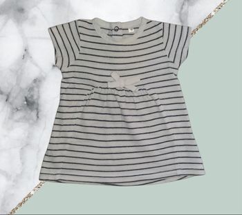 Robe rayée 1 mois