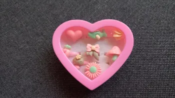 Boîte cœur bagues enfant