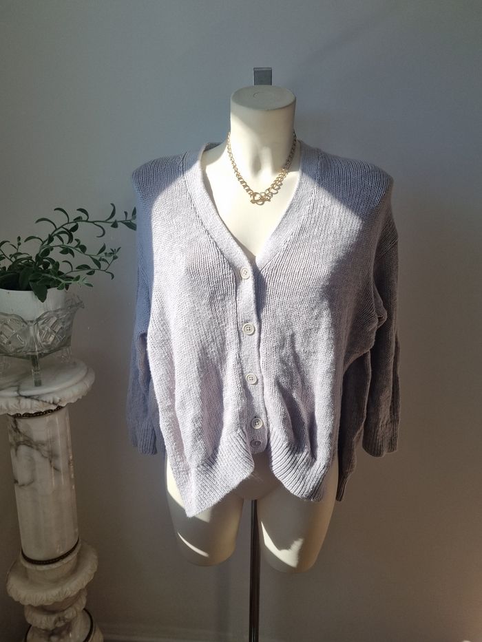 Cardigan gris comptoir des cotonniers - photo numéro 1