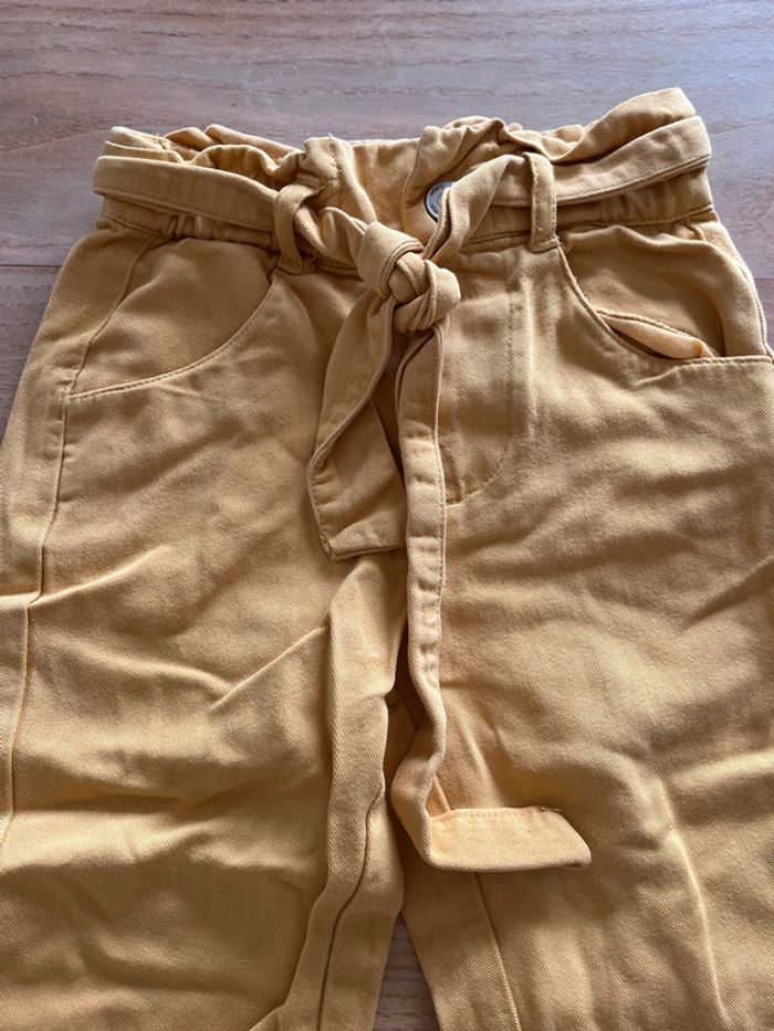 Pantalon large jaune ceinture 3 ans - photo numéro 2