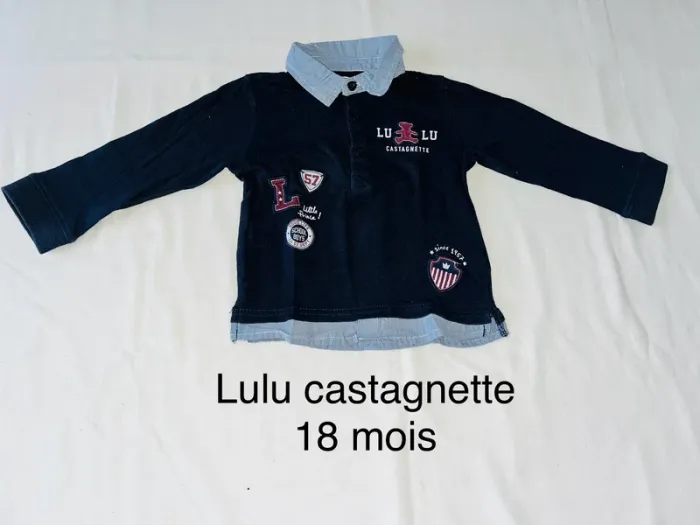 Polo manches longues 18 mois lulu castagnette