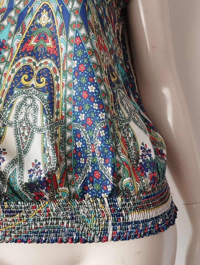 Blouse manches courtes satinée Morgan taille 36 - photo numéro 3