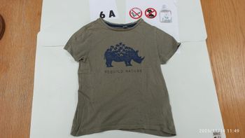 6 ans t-shirt rhinocéros okaidi