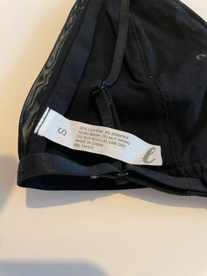 Brassière noire neuve taille S en coton - photo numéro 5