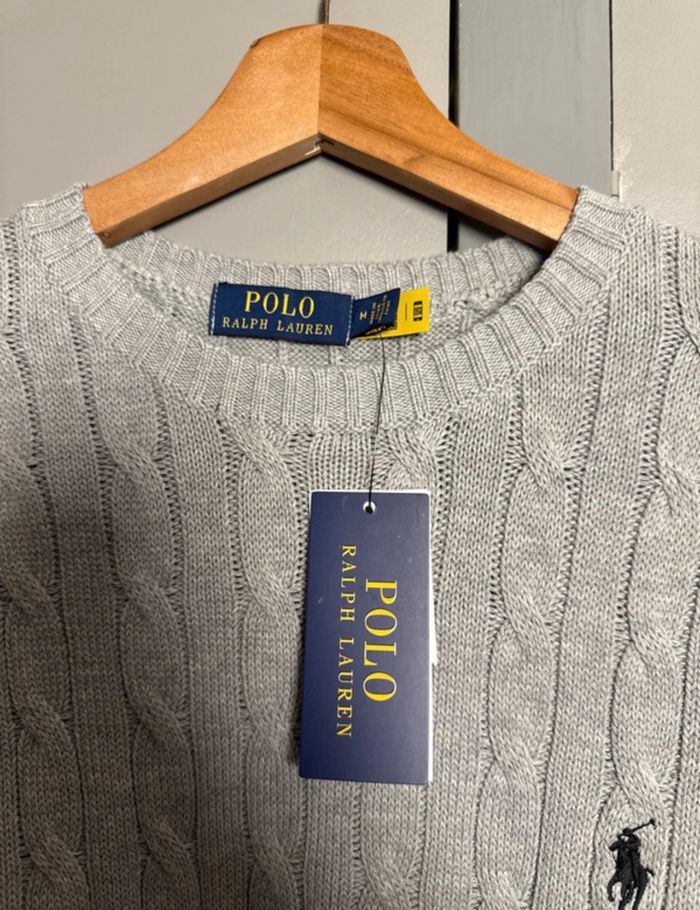 Pull côtelé Ralph Lauren M - photo numéro 3