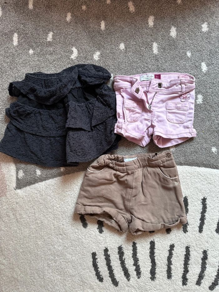 Lot jupe et short