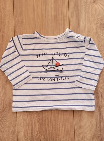 Tee-shirt marinière 6 mois