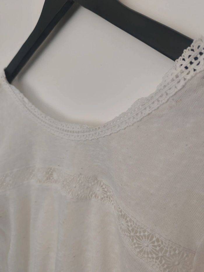 Top en transparence blanc L Grace et Mila dos ouvert - photo numéro 2