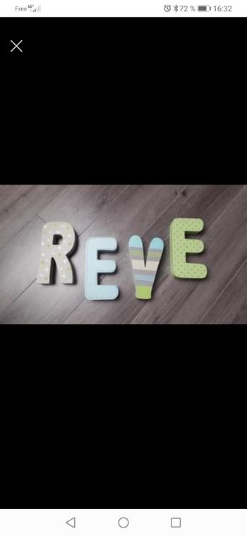 Mot REVE  pour chambre enfant.. Tbe