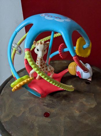 Sophie la girafe balle jouet d’éveil twistin’ball 6 tiges grande taille