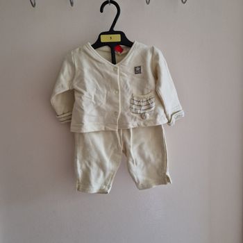 3 mois ensemble mixte jaune pastel