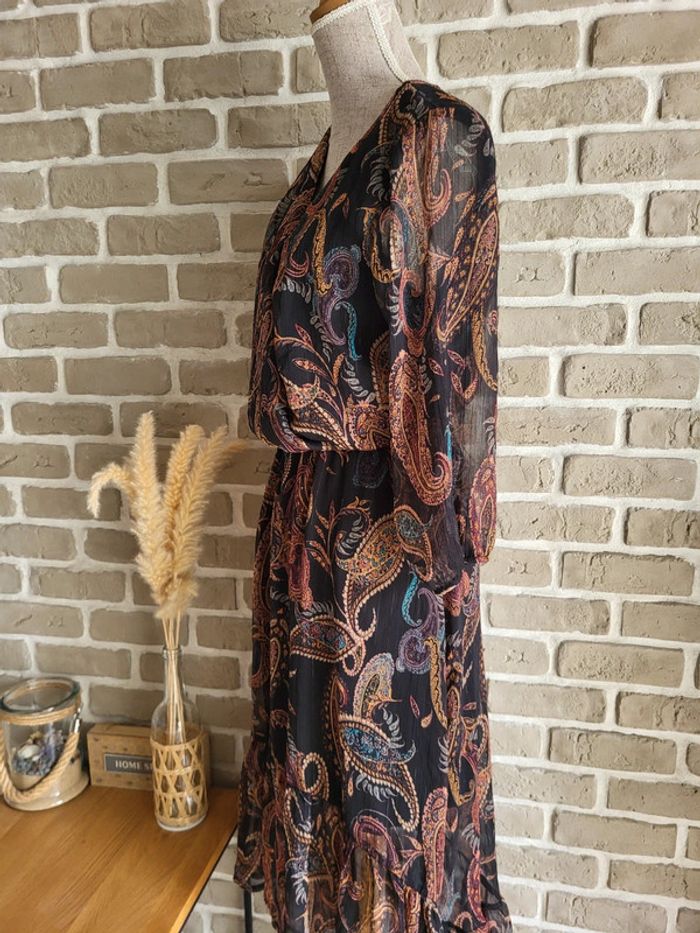 Robe longue et fluide imprimé cachemire Cache Cache - Bohème chic - photo numéro 10