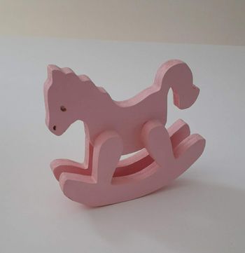 Mini cheval à bascule pour déco