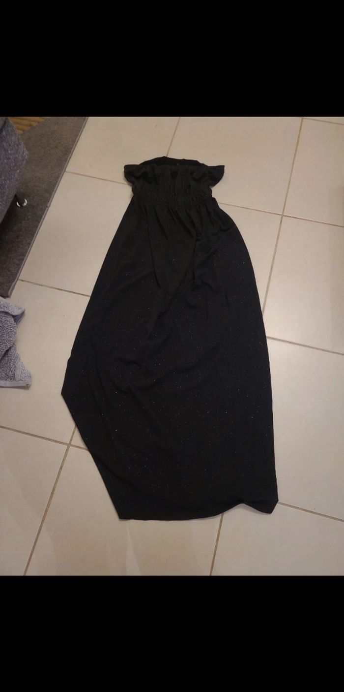 Longue robe paillette bustier