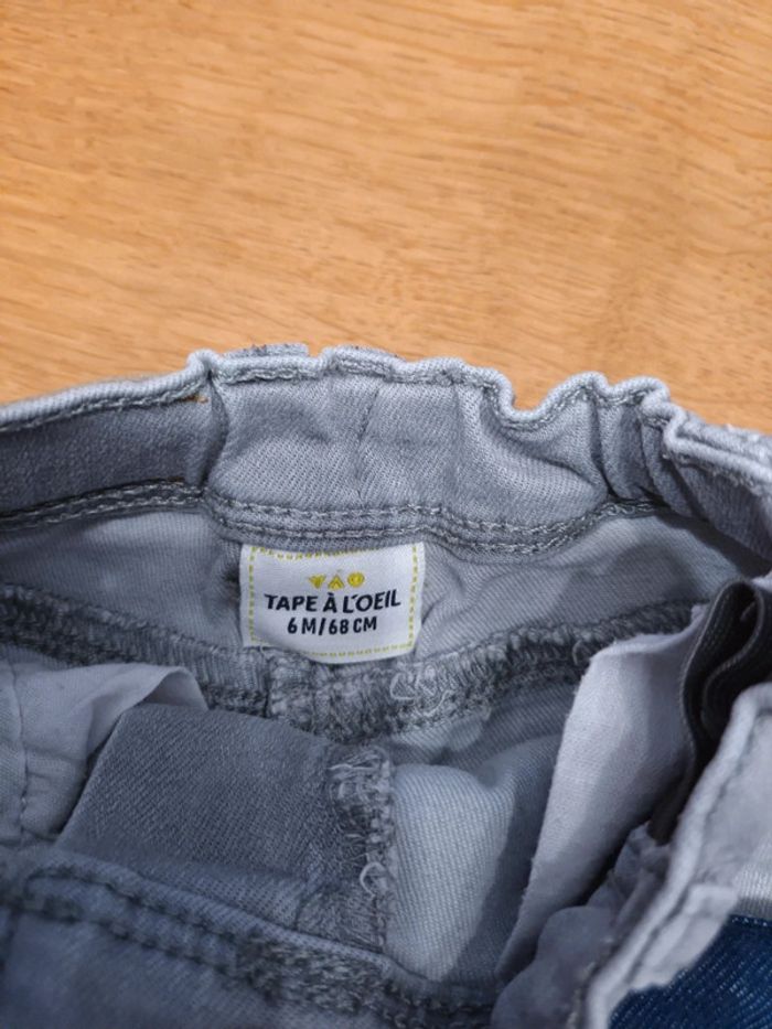 Lot de 3 pantalons 6 et 9 mois - photo numéro 3