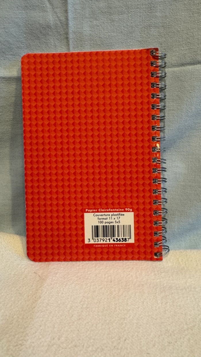 Répertoire à spirale Force 8 Clairefontaine, 11 cm x 17 cm 100 pages - photo numéro 3