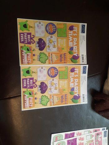 2 feuille de stickers