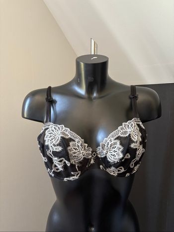 Soutien gorge noir et argenté Antinéa 90C