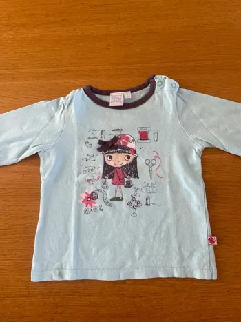 T-shirt manches longues 12 mois fille