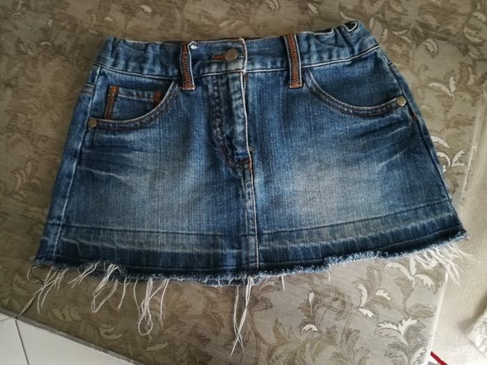 Mini jupe jean 8 ans fille