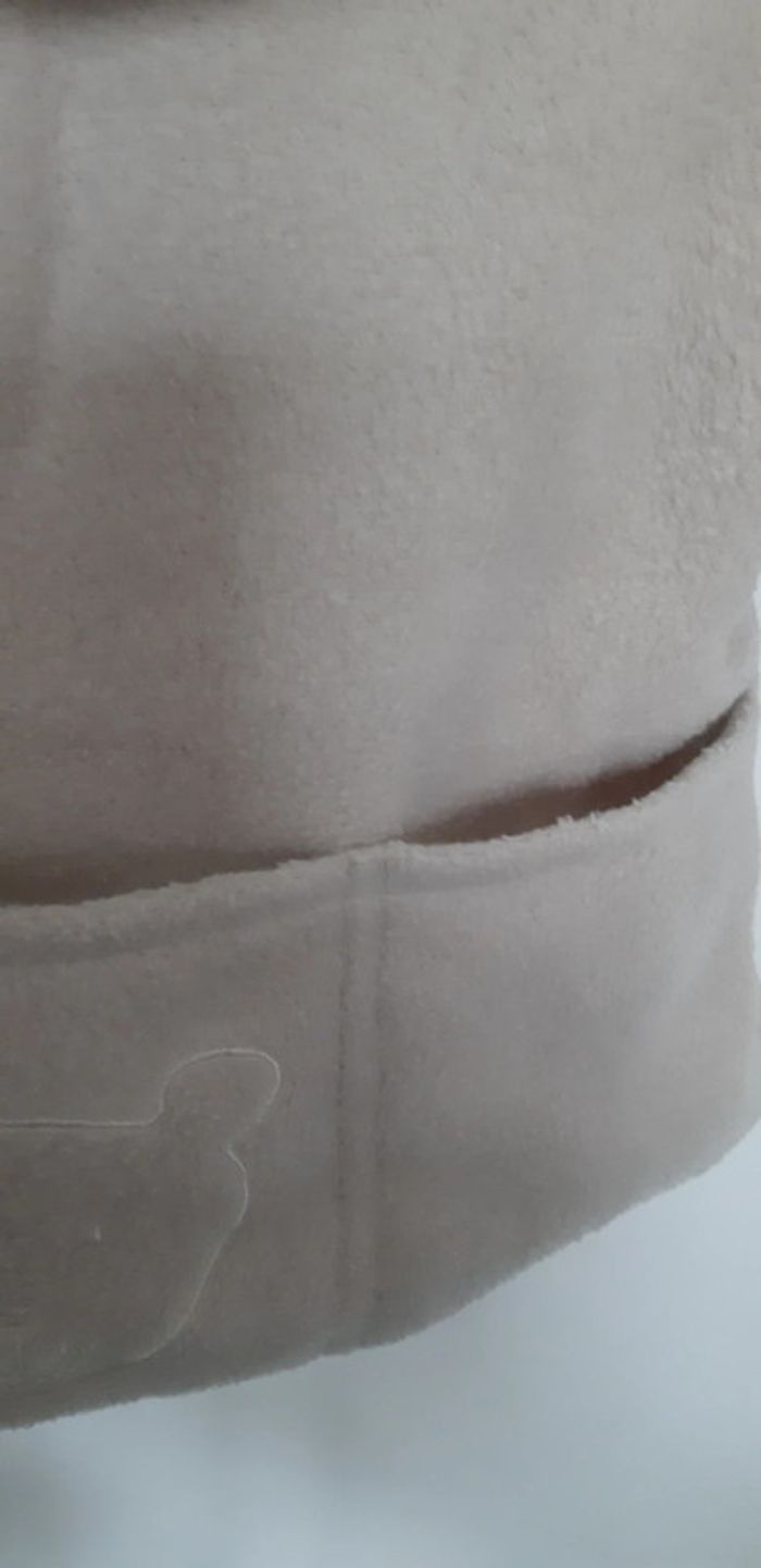 Veste polaire beige doublée molletonnée à capuche amovible DPAM 4-6 mois - photo numéro 8