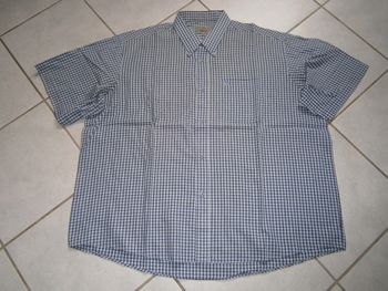 Chemisette à carreaux marine/blanc BRICE Taille 6/2XL
