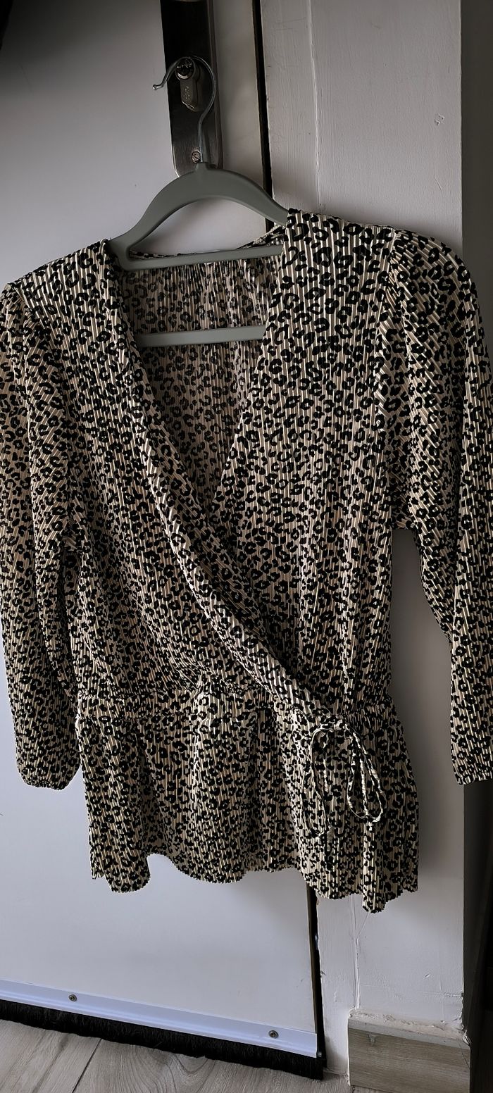 Magnifique blouse manches 3/4 Gémo taille S
