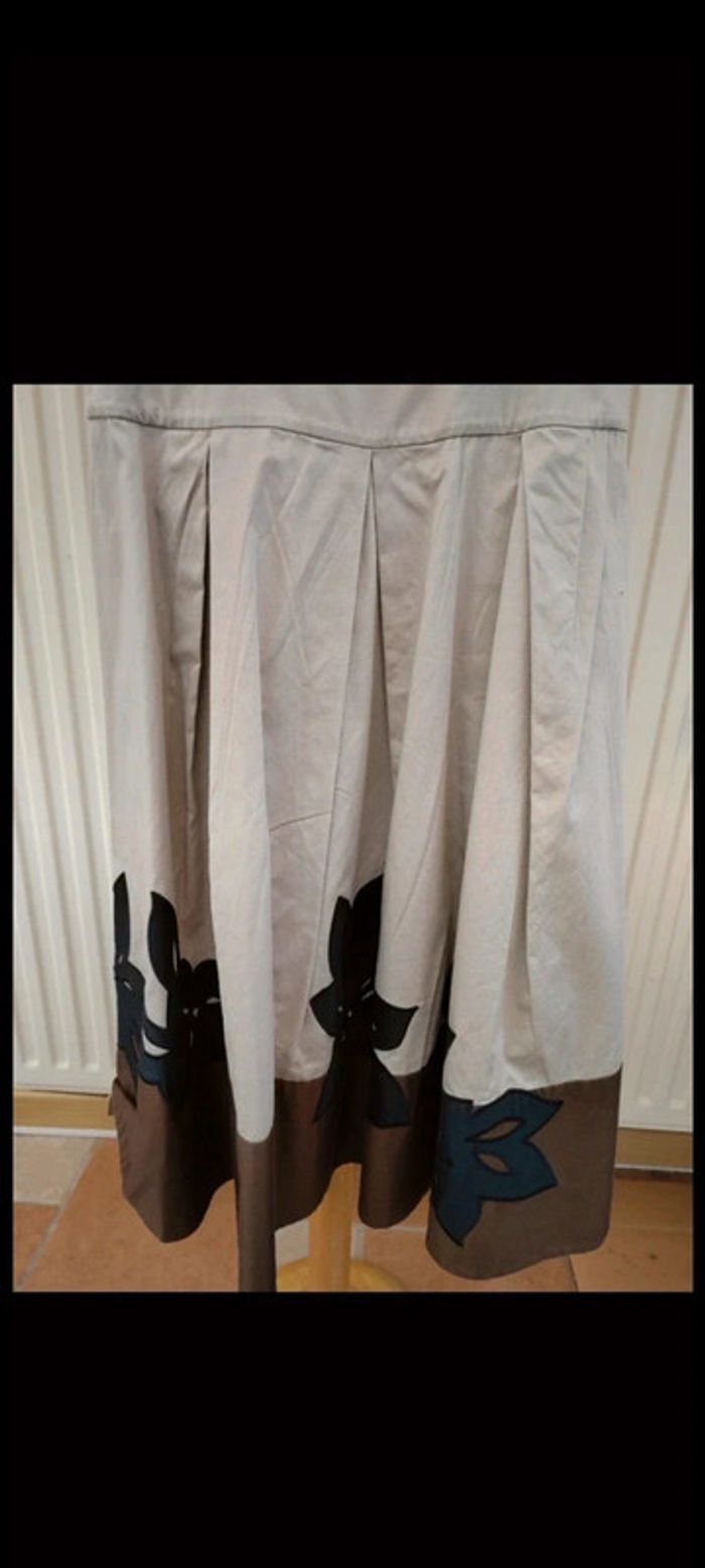 👗Robe beige à fleurs T36 - photo numéro 5