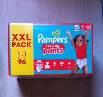 96 Couches Culottes Pampers Baby-Dry Pants Taille 5 (XXL Pack)