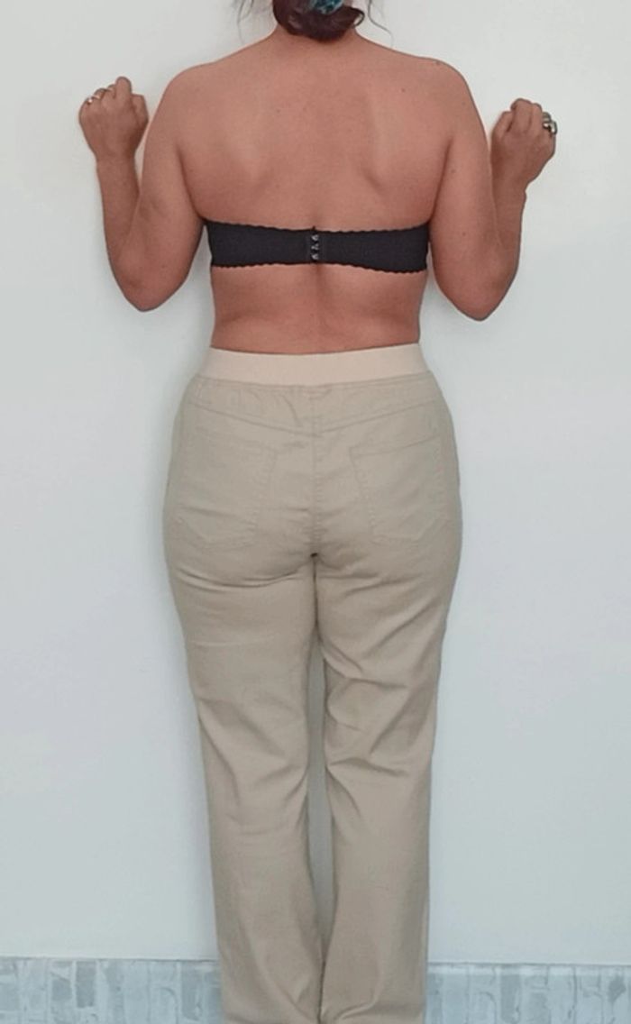 Pantalon casual beige basique intemporel T 40 - photo numéro 5