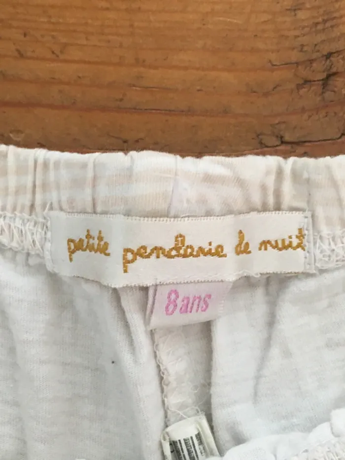 Short de pyjama avec rayures rose - photo numéro 2