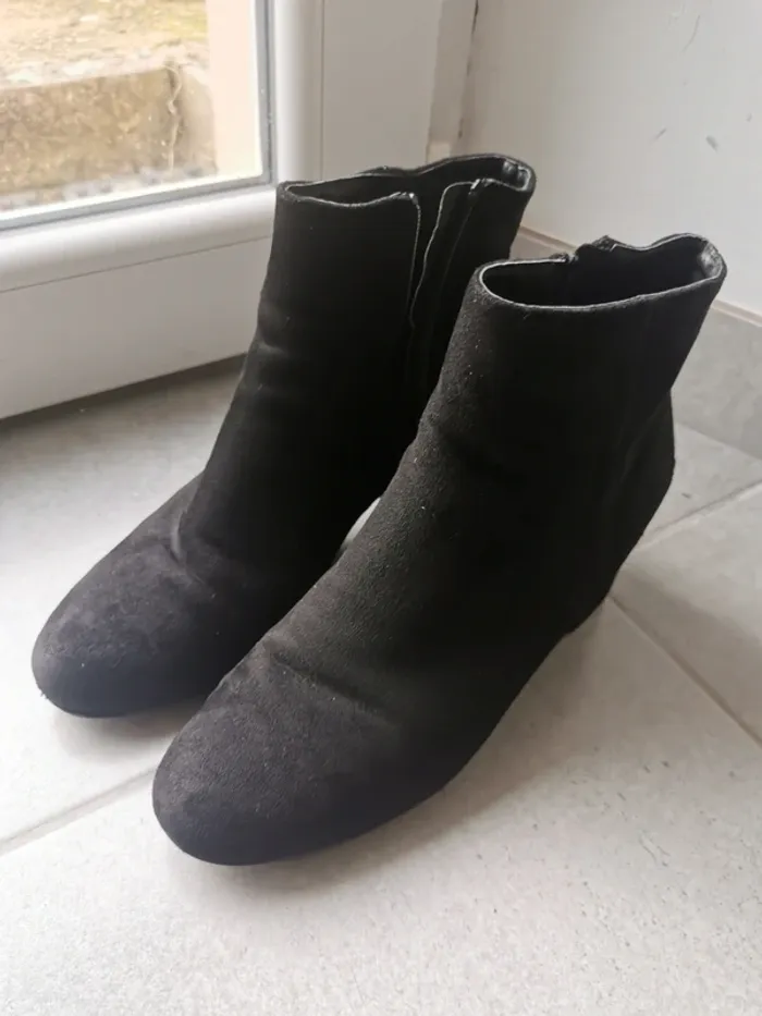 Bottines noir talons