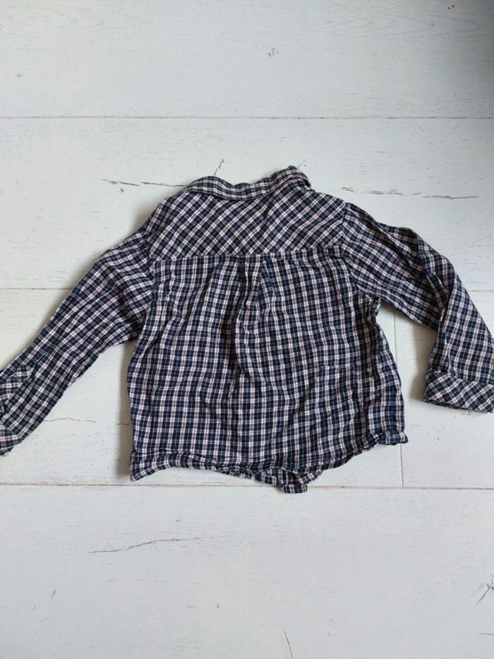 Chemise à carreaux Jacadi Taille 24 mois - photo numéro 4