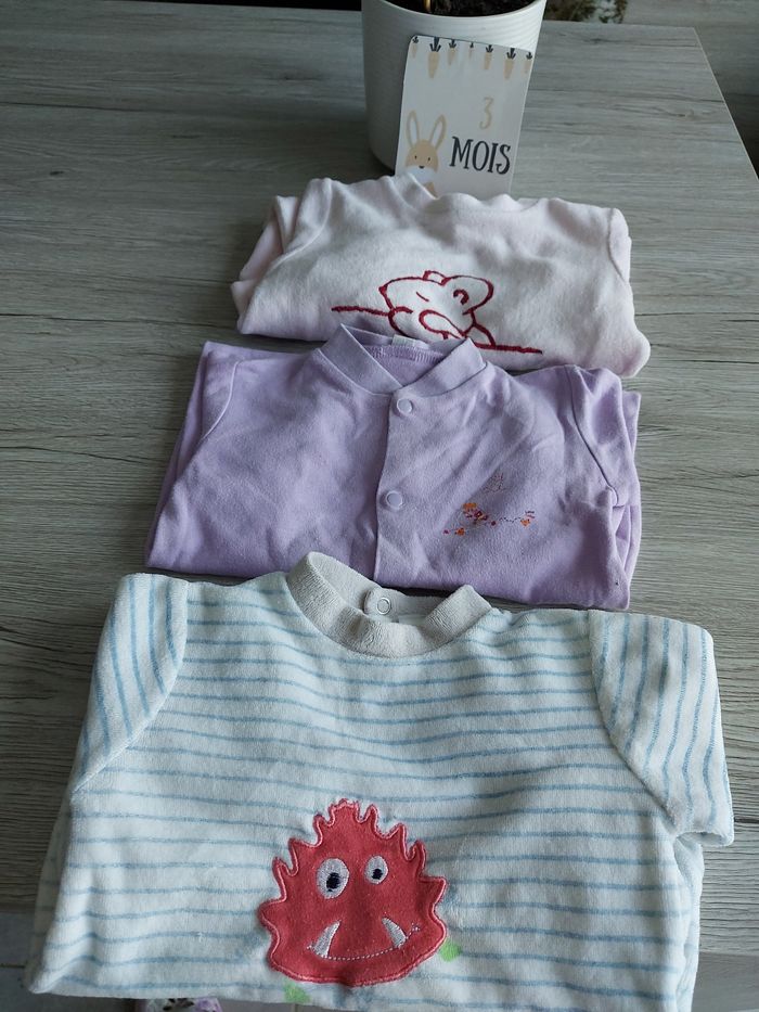 3 pyjamas 3 mois