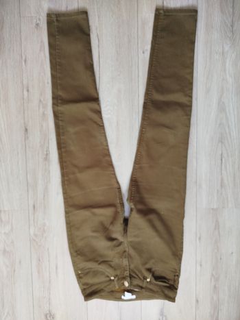 Pantalon jean skinny beige camel H&M 36 S