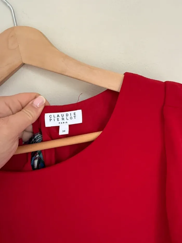 Robe rouge Claudie Pierlot - photo numéro 3