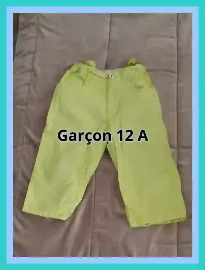 Pantacourt Inextenso auchan jaune fluo garçon 12 ans - photo numéro 7